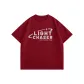 [Antibacterial Short-Sleeved T-Shirt]Burgundy (Mb Looking-Up Starry Sky)