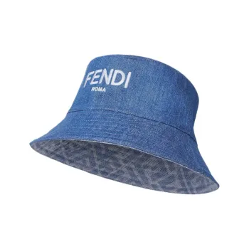 FENDI Cotton Bucket Hats Kids' Blue