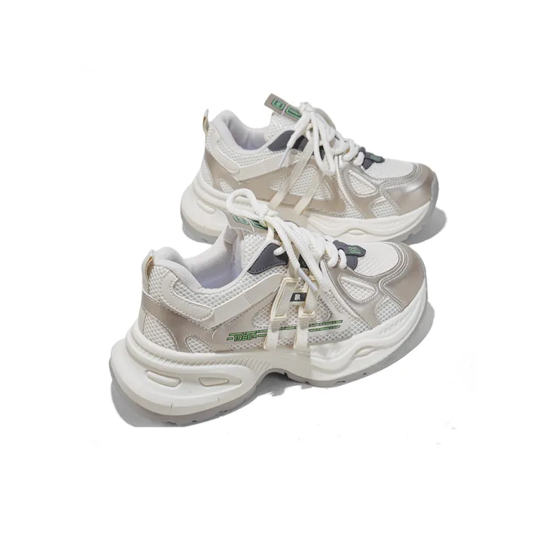 RENBEN Height Increasing Slip Resistant Low Top Chunky Sneakers Women's-2
