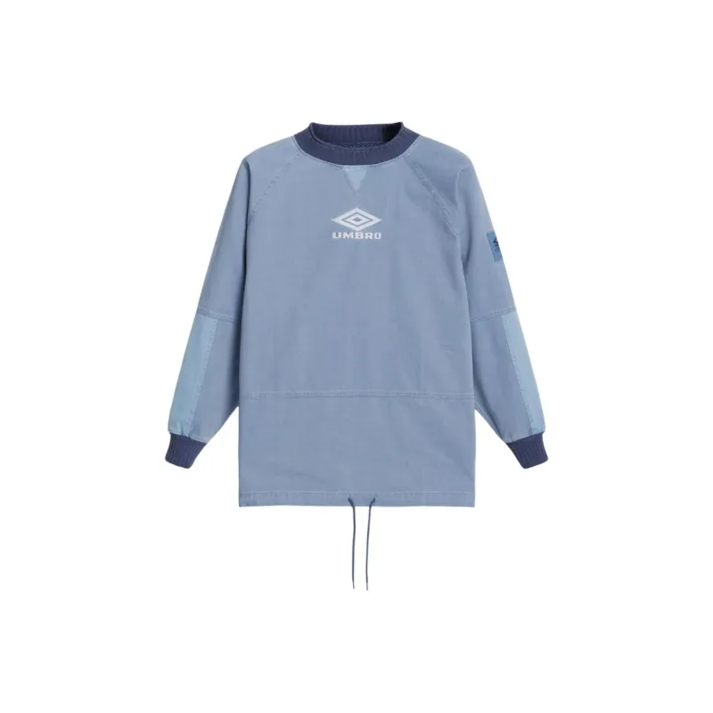 Umbro SS25 Iconic Drill Sweatshirt Men's Infinite Blue/Yellow Dim Blue/Blue Indigo-0