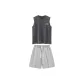Dark Gray+Heather Gray[Tank Top Clothing Sets]