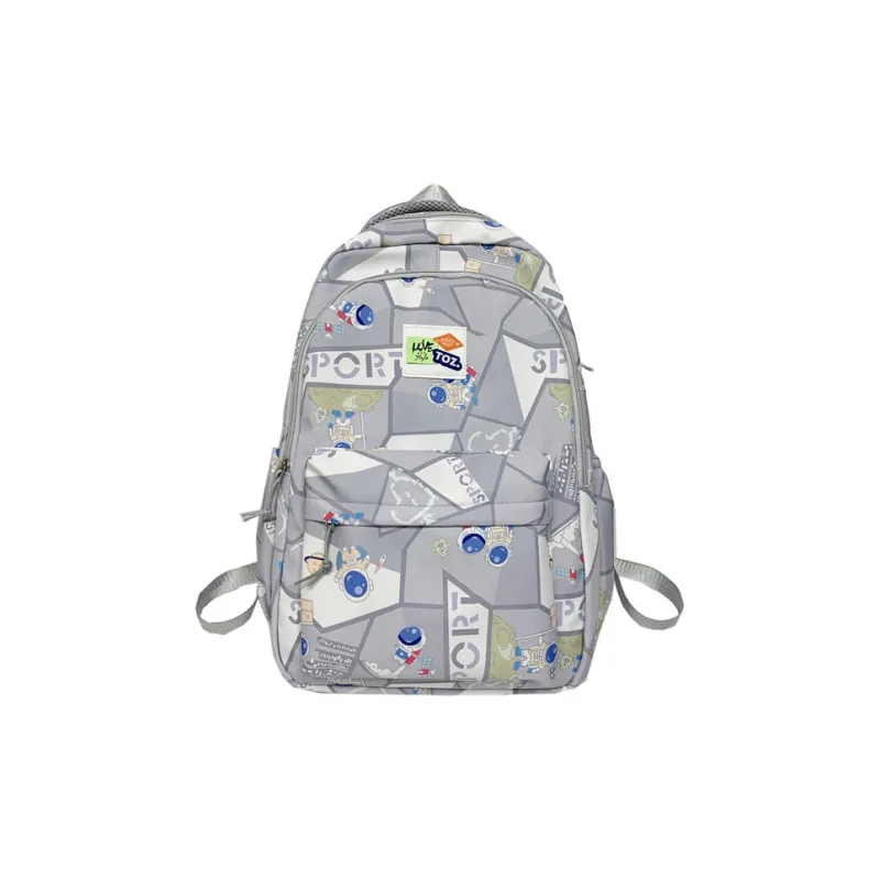 Yalu Nylon Backpack Regular Unisex Multicolor-6