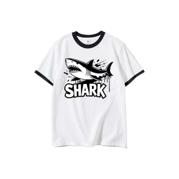 FAIRWHALE Drop Shoulder Sleeve T Shirt Women's