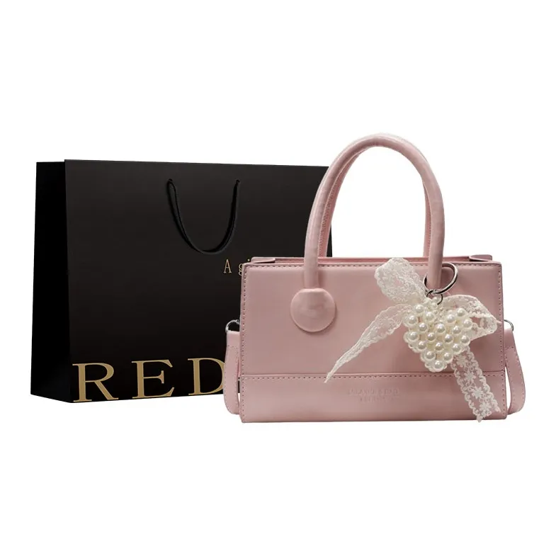 REDOO PU Handbag Women's Ecru/Silver/Pink/Red/Black/Coffee-4
