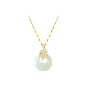 Bear Silversmith Chalcedony Necklaces Women's