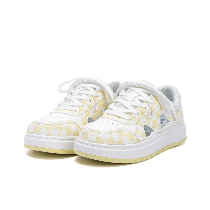 HUANQIU Abrasion Resistant Breathable Height Increasing Low Top Skateboard Shoes Women's-10