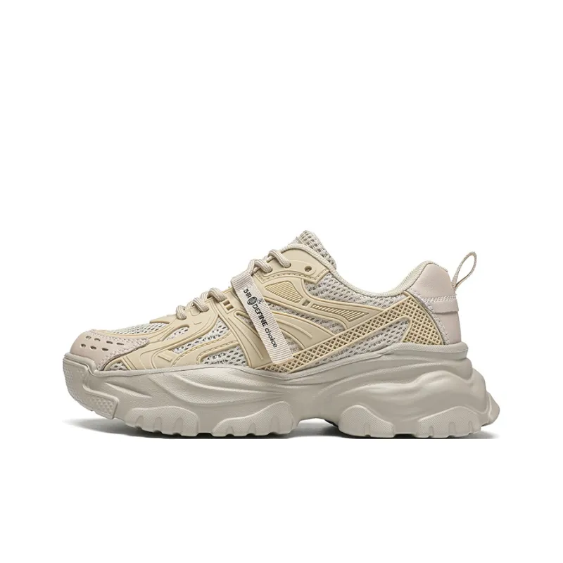 ZHR Wheat Abrasion Resistant Breathable Low Top Chunky Sneakers Women's-5