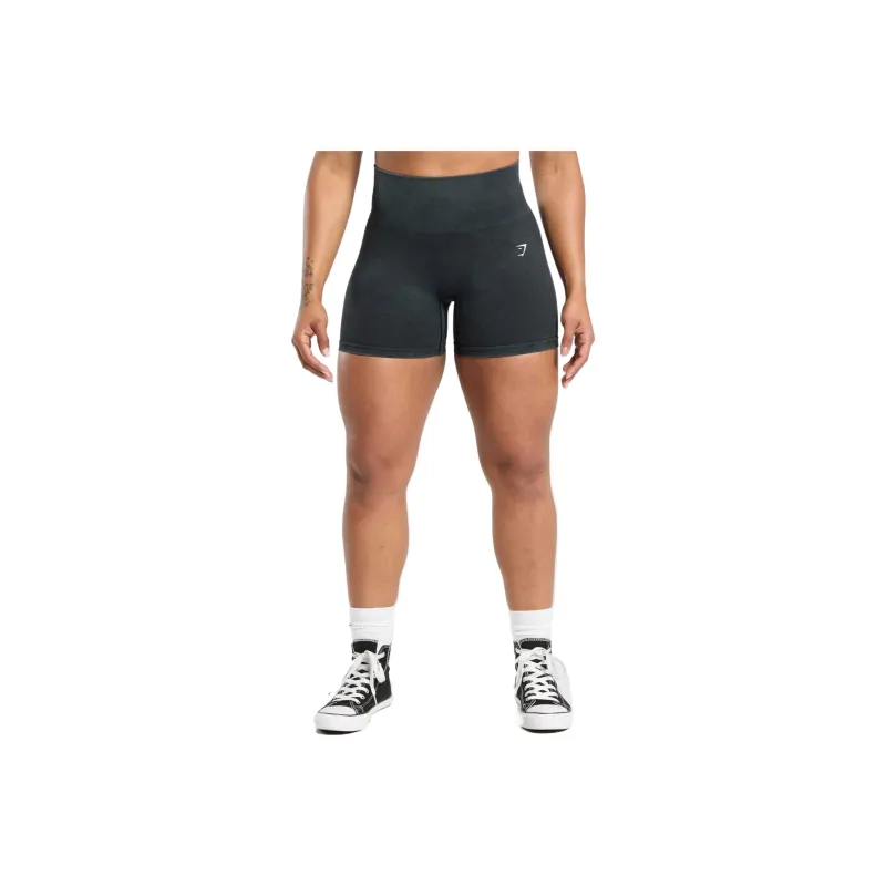GYMSHARK Gains Seamless Washed Shorts Sports Shorts Women's-6