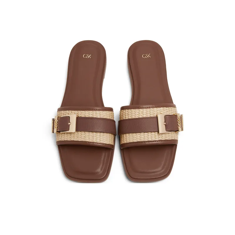 CHARLES&KEITH Composite Sole Slip Resistant Slide Slippers 1.3cm Women's-1