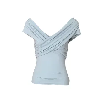 DOKZB T Shirts Women's Blue