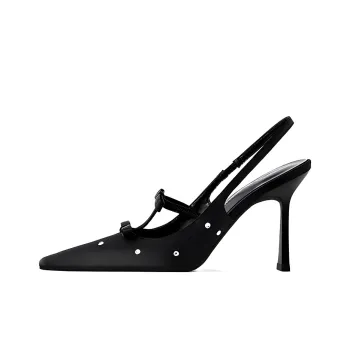 Lan Miao Slim Heel High Heels Women's Black