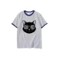 White Gray Navy Blue Edge