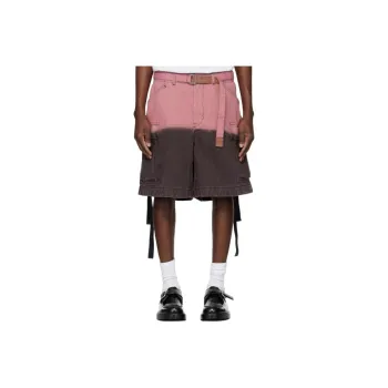 Sacai Denim Shorts Men Gray
