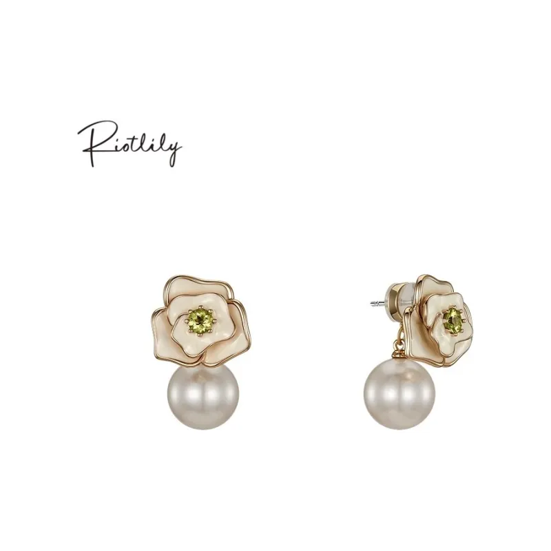 RiotLILY Faux Pearl Earrings Women's-1