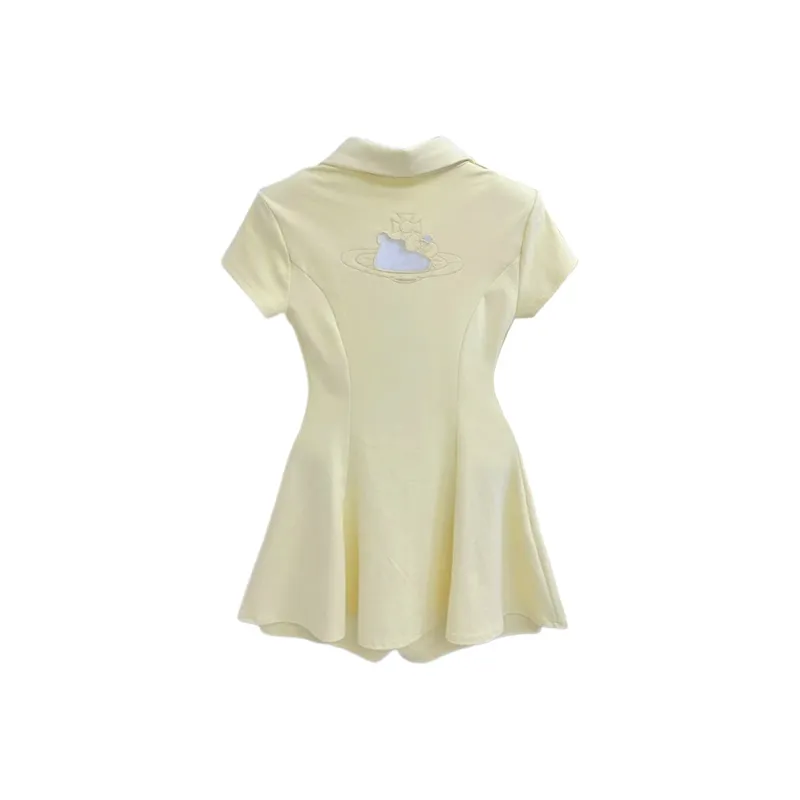 Peaches Peaches Short Sleeved Dress Women's-43