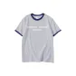White Gray Navy Blue Edge