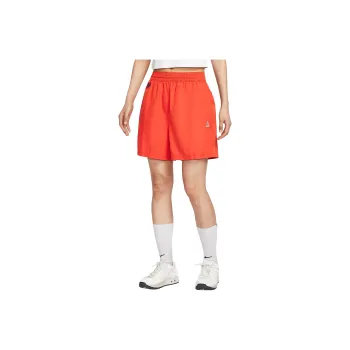 Nike SS25 Casual Shorts Women's Passionate Red/Light Yellow Brown/Mountain White