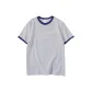White Gray Navy Blue Edge