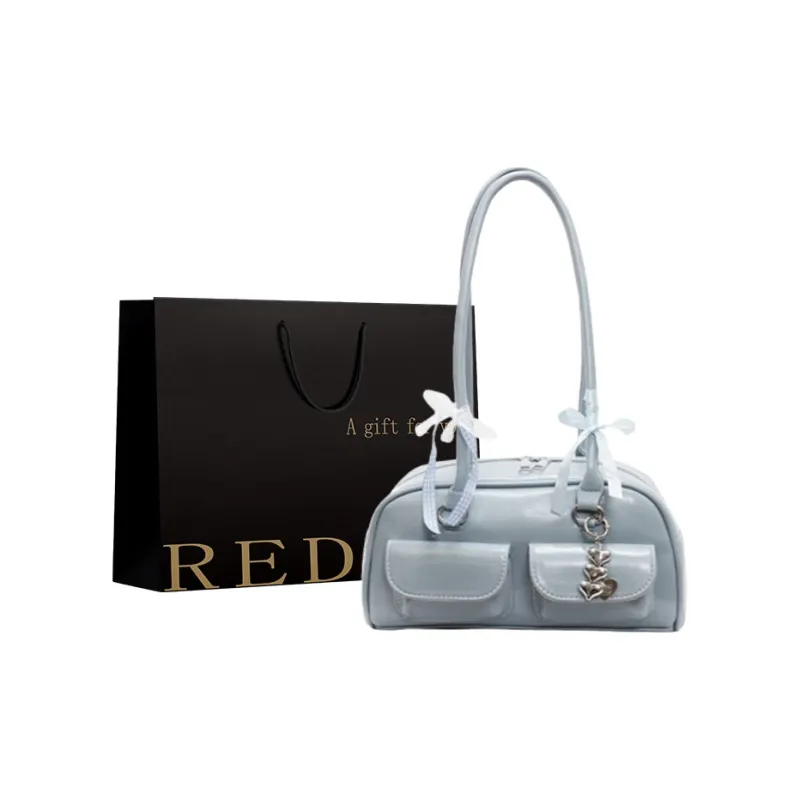 REDOO PU Shoulder Bag Women's Ecru/Pink/Blue/Burgundy/Black-4