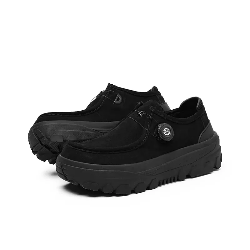 MOMGOG Men's Casual Shoes Men Low Top Khaki/Black-8