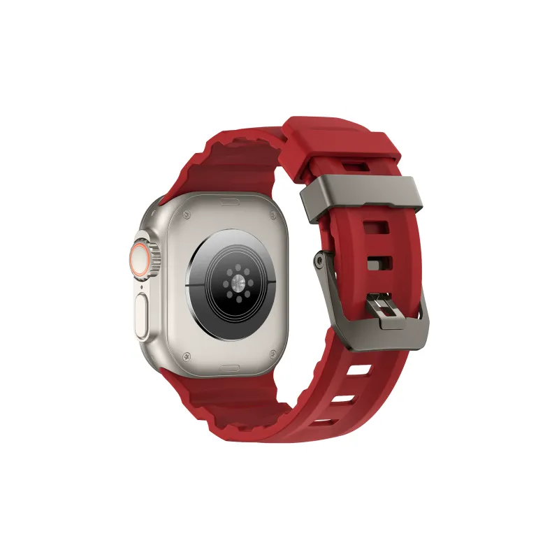KVZUVUU Apple Compatibility Watch Band Silicone Material-9