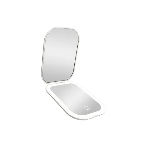 Future Maple With LED Light Make Up Mirrors Tricolor Light HD Refill