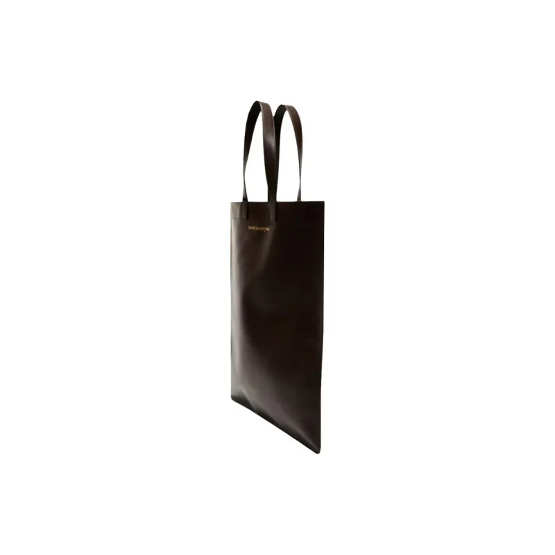 CDG Cow Leather Tote Bag, Shopping Bag, Handbag Tubas Men's Brown-1
