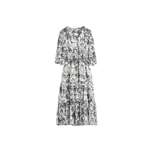Hang Yi Court Short Sleeved Dress Women's