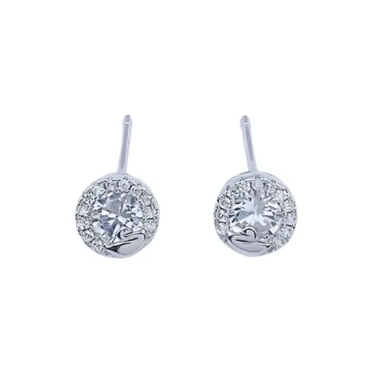 FMC S925 Silver Stud Earrings Unisex-0