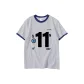 White Gray Navy Blue Edge
