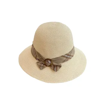 Ai Jiawei Paper Made From Straw Bucket Hats Women's