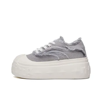 IHBOZ Slip Resistant, Abrasion Resistant, Breathable, Lightweight, Height Increasing Low Top Casual Shoes Women's Gray