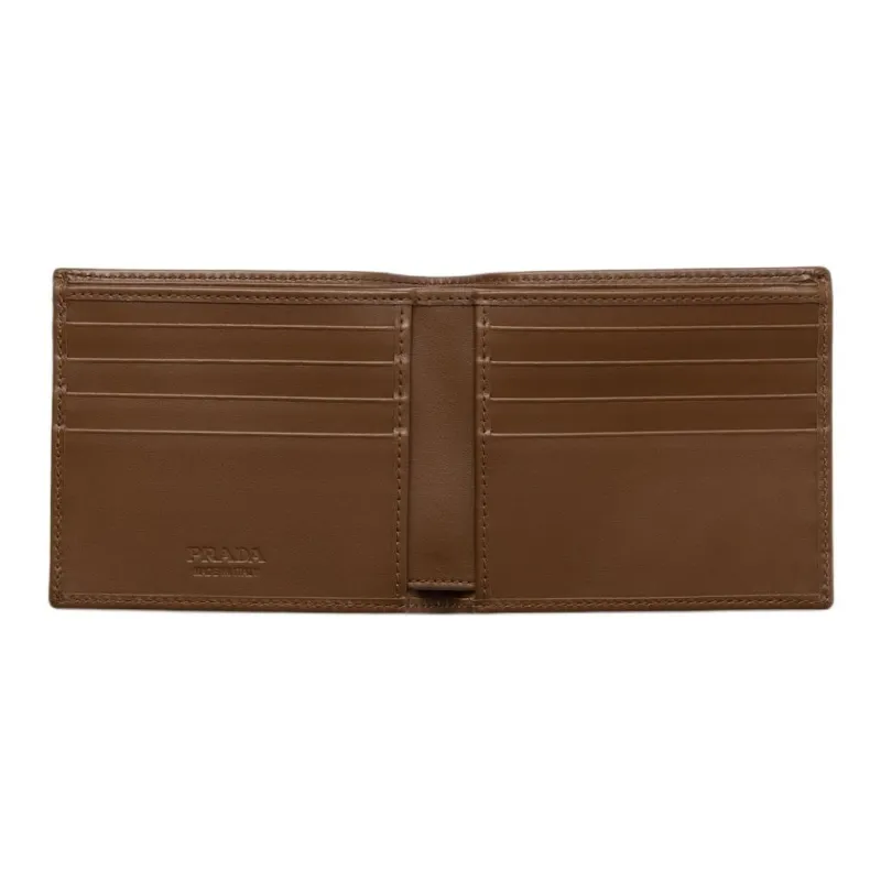 PRADA Re Nylon Recycled Nylon Wallet Men's Musk Green-3