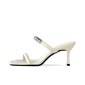 Lan Miao Rubber Sole Slide Slippers Women's Ecru