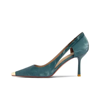 Lan Miao Slim Heel High Heels Women's Green