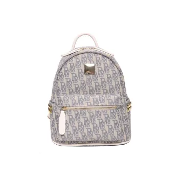 Yalu PU Backpack Women's Gray Blue/Black