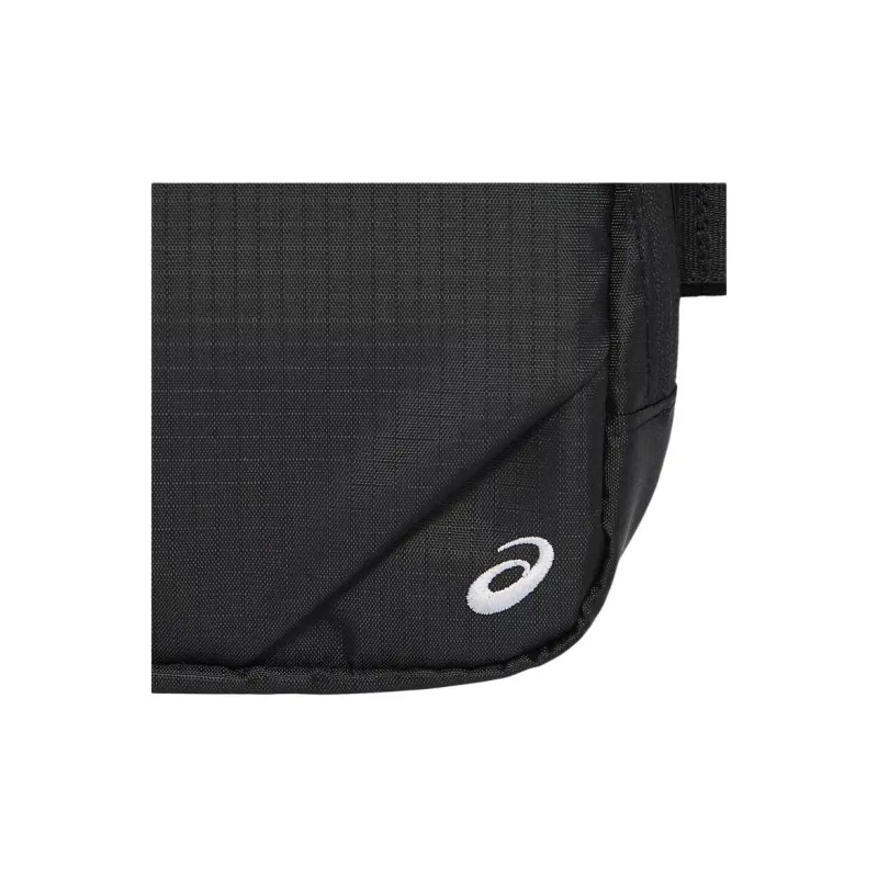 Asics Polyester One Shoulder Crossbody Fanny Pack Unisex Black-3