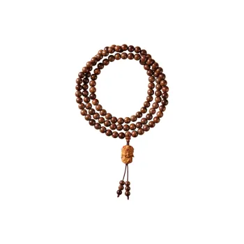 FANGYUANXIAOFU Golden Sandalwood Wooden Bracelets Unisex