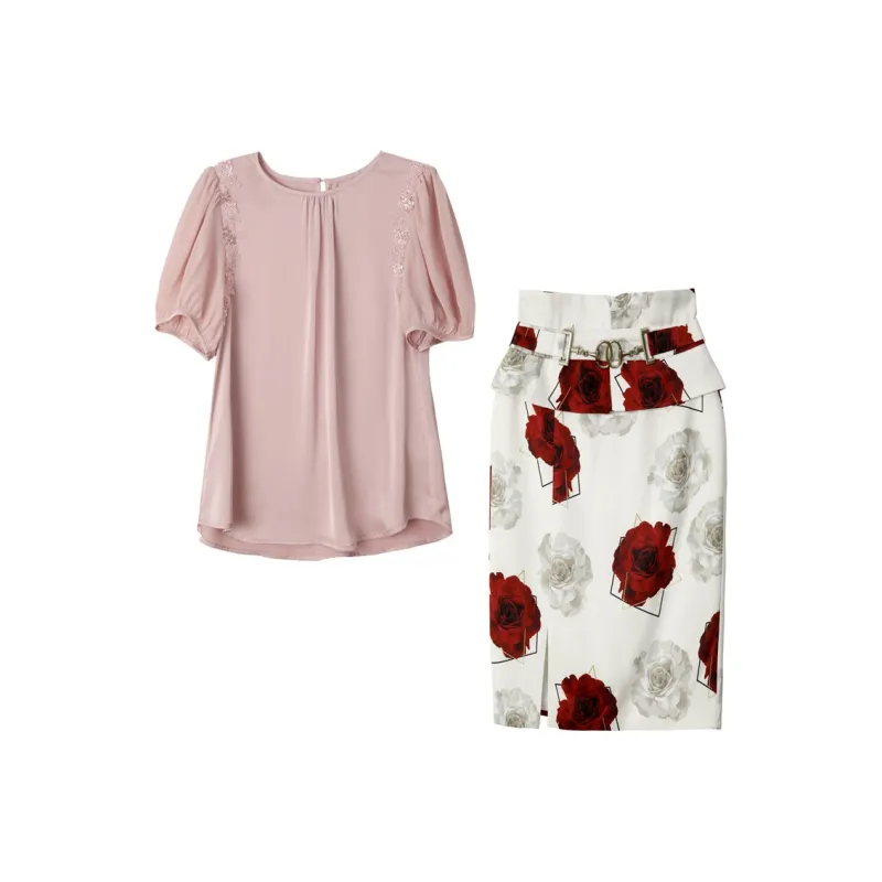 TEME Two Piece Skirt Sets Women's-5