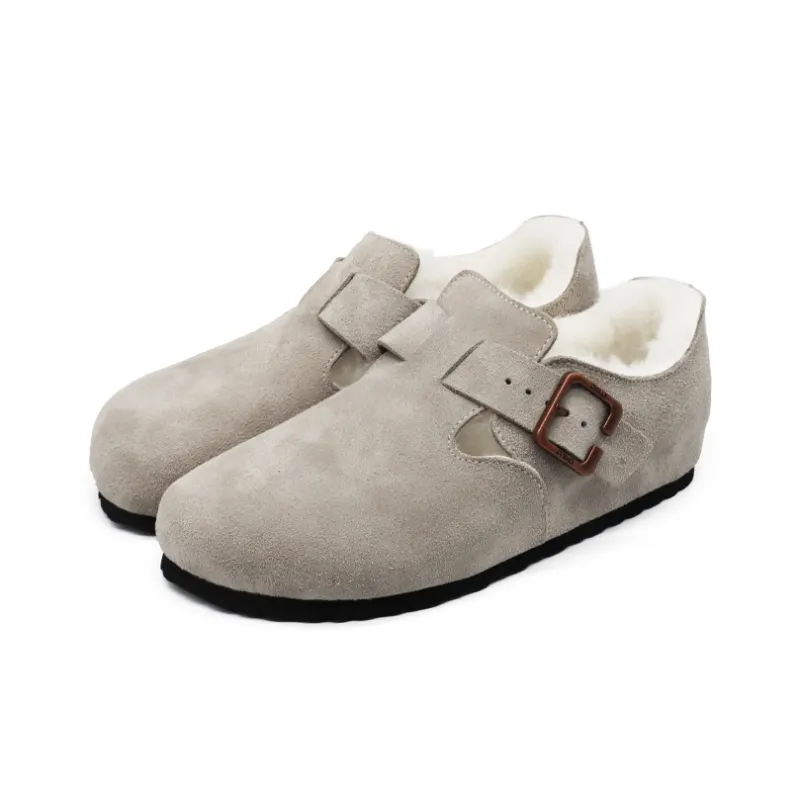 BEFFON Warm Moisture-Wicking Height Increasing Wear-Resistant Lightweight Breathable Slip-Resistant Casual Shoes Unisex-32