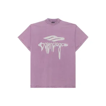 Balenciaga 3b Liquefied Distressed Oversized T Shirt