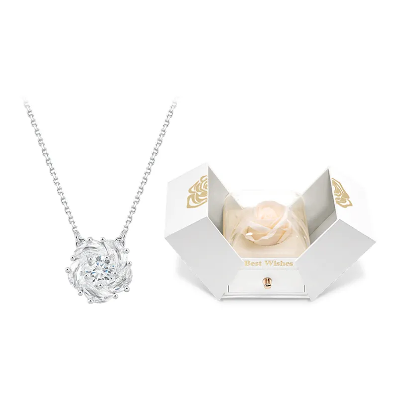 Abyb Charming Synthetic Cubic Zirconia Necklaces Unisex-6