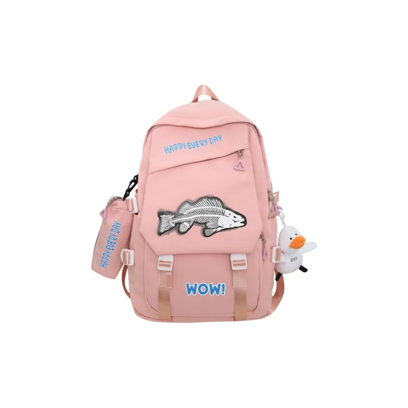 Yalu Nylon Backpack Unisex Multicolor-6