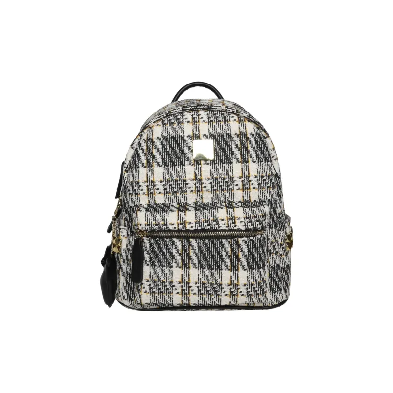 Yalu PU Backpack Regular Women's Black/Blue-0