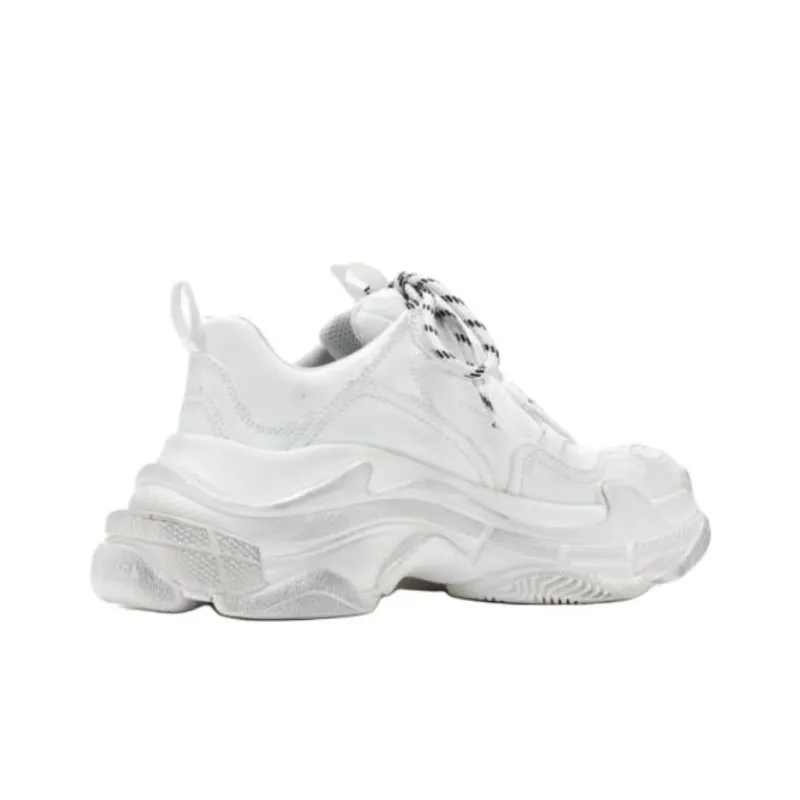 Balenciaga Triple S Low Top Chunky Sneakers Women's White-2