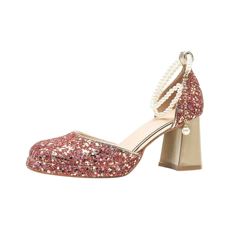 KATHRYN WILSON Chunky Heel High Heels Women's-6