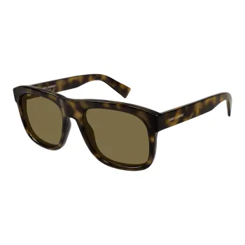 SAINT LAURENT Acetate Square Sunglasses Unisex Tortoiseshell