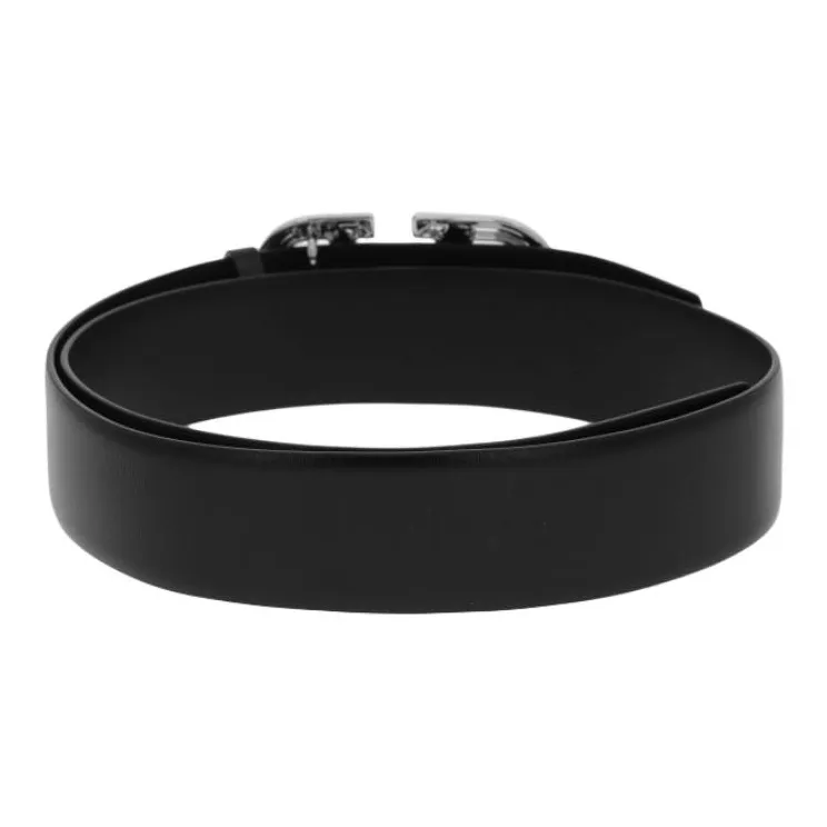 Valentino Cow Leather Belts Unisex Silver -2