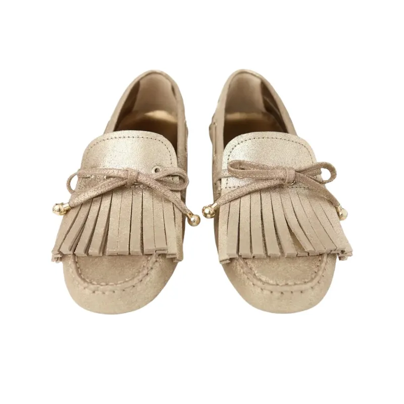 Jimmy Choo Manon F Casual Single Shoes Women's Gold-4