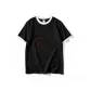Black with White Edge
